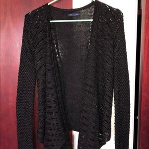 Black American eagle cardigan